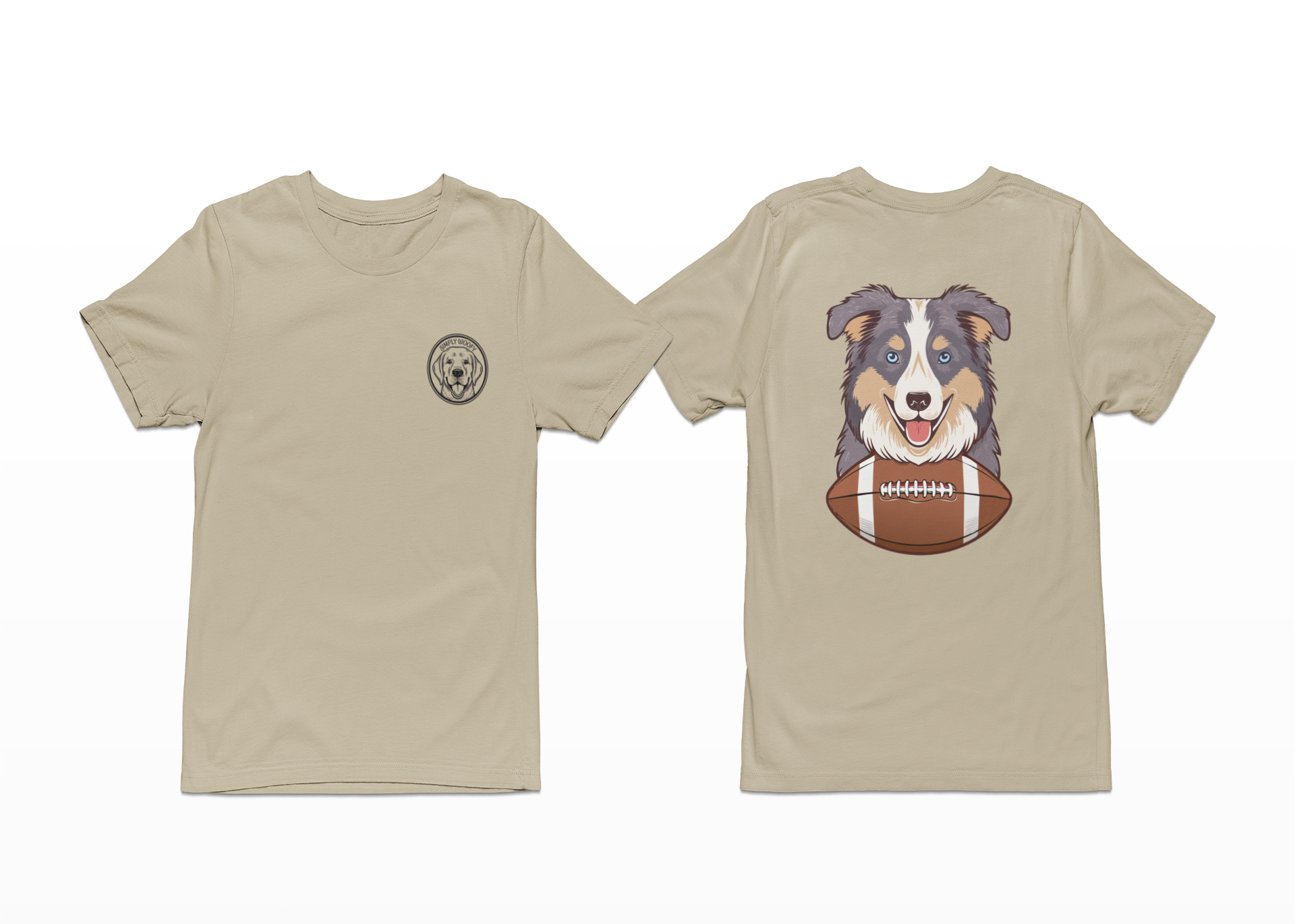 🏈 Australian Shepherd Football Shirt – Sporty Aussie Dog Lovers Tee - Image 3