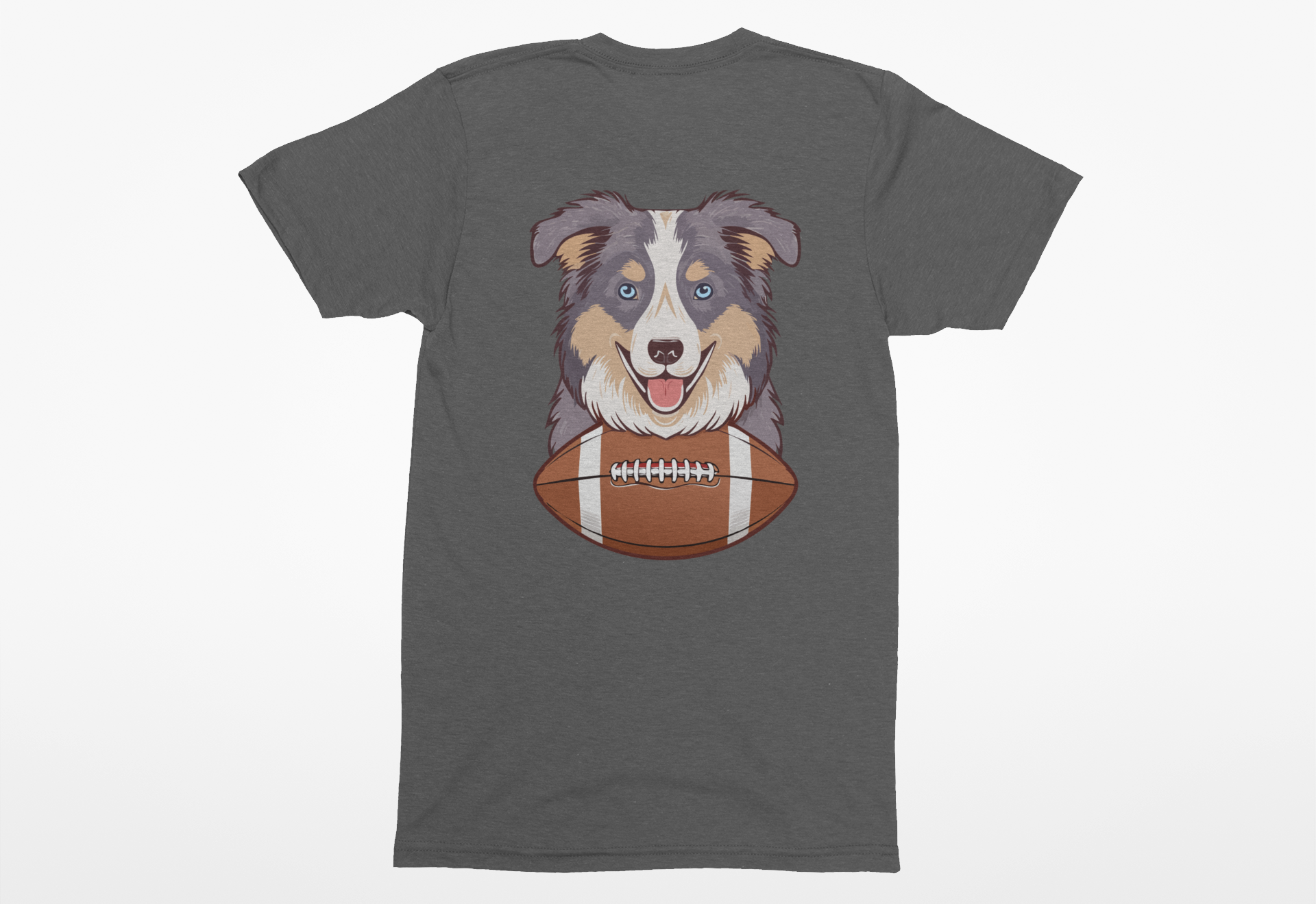 🏈 Australian Shepherd Football Shirt – Sporty Aussie Dog Lovers Tee - Image 2