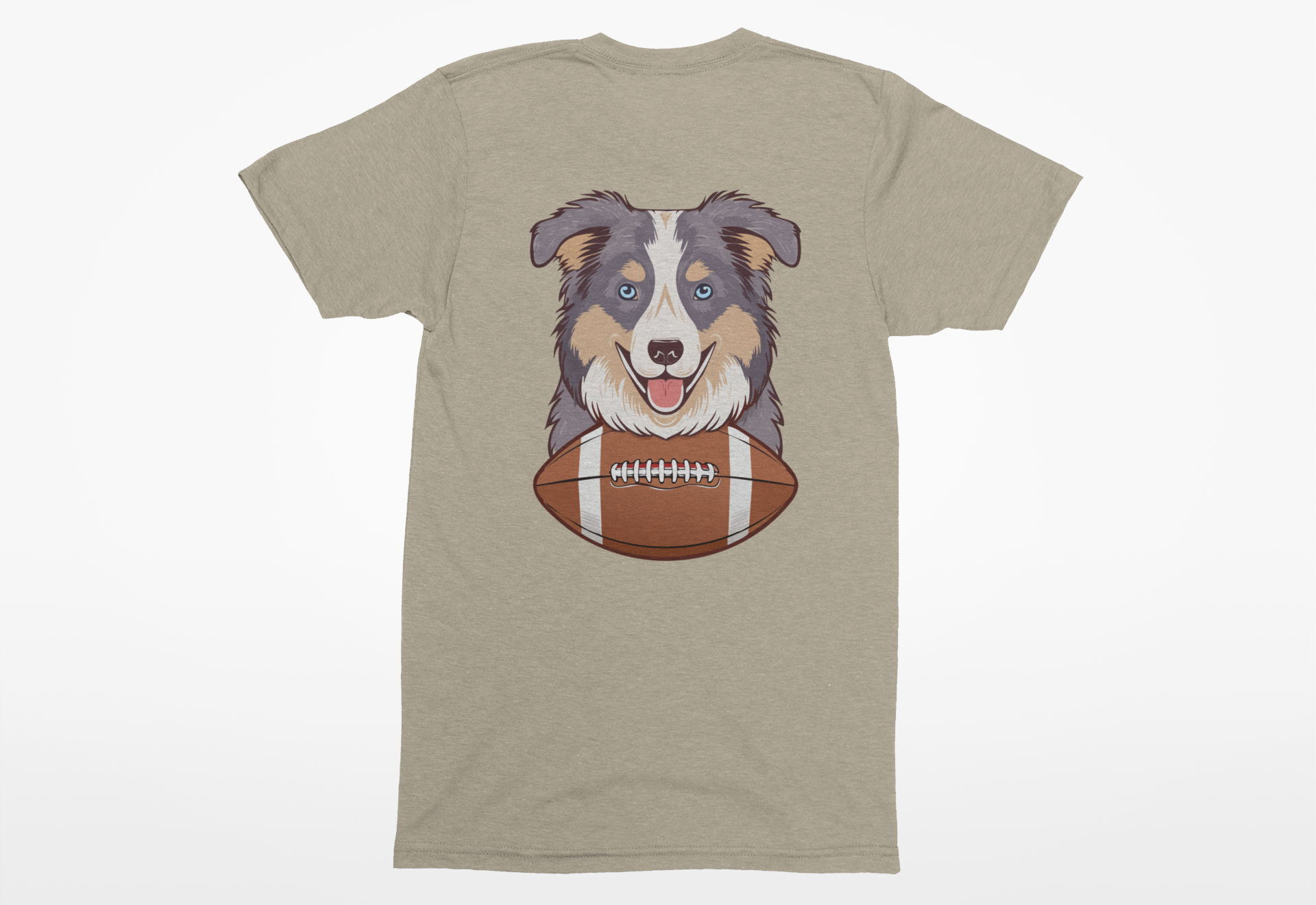 🏈 Australian Shepherd Football Shirt – Sporty Aussie Dog Lovers Tee