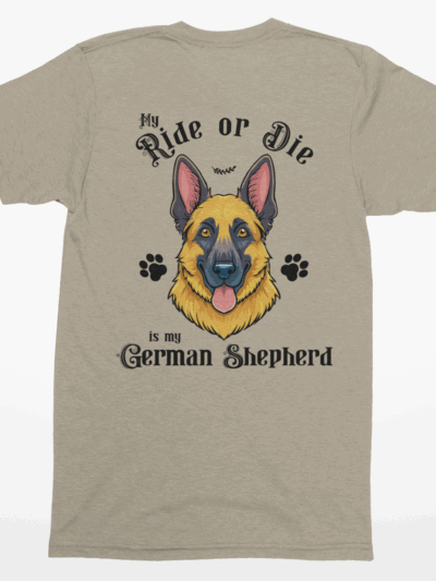 My Ride or Die | German Shepherd Graphic Tee