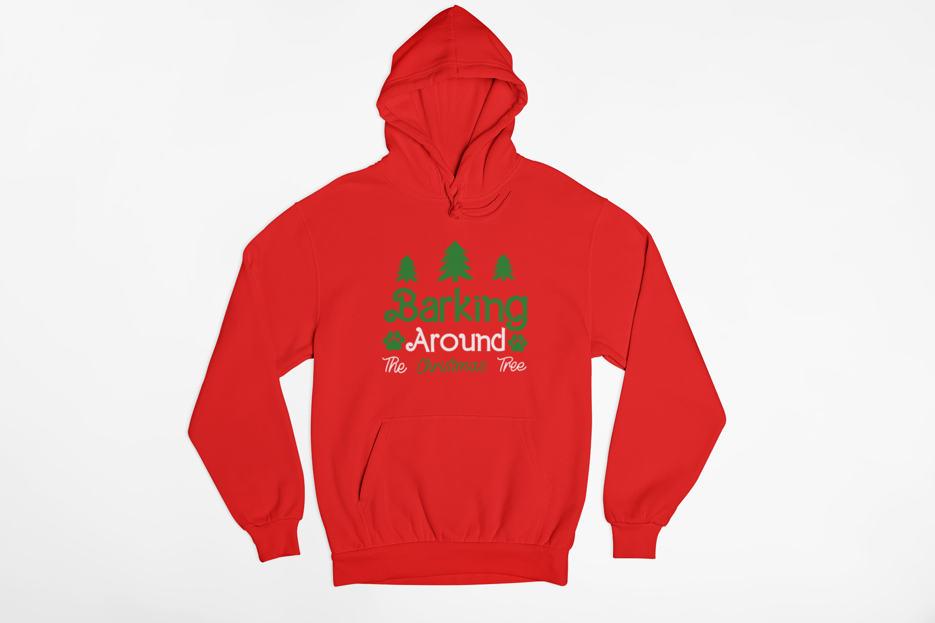 🎄 Barking Around the Christmas Tree Holiday Tee – Christmas Dog Lover Shirt🐾 - Image 2
