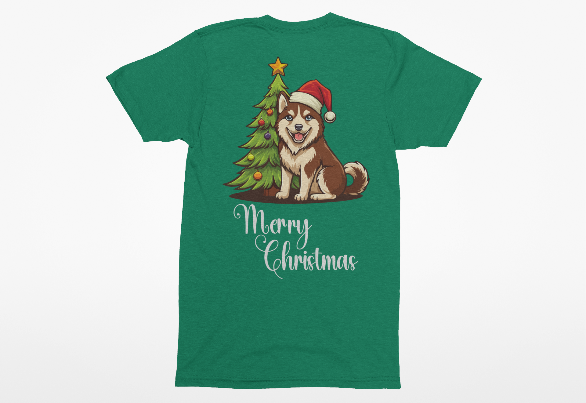 Siberian Husky “Merry Christmas” Tee – Holiday Dog Lover Shirt, Sweatshirt, or Hoodie - Image 8