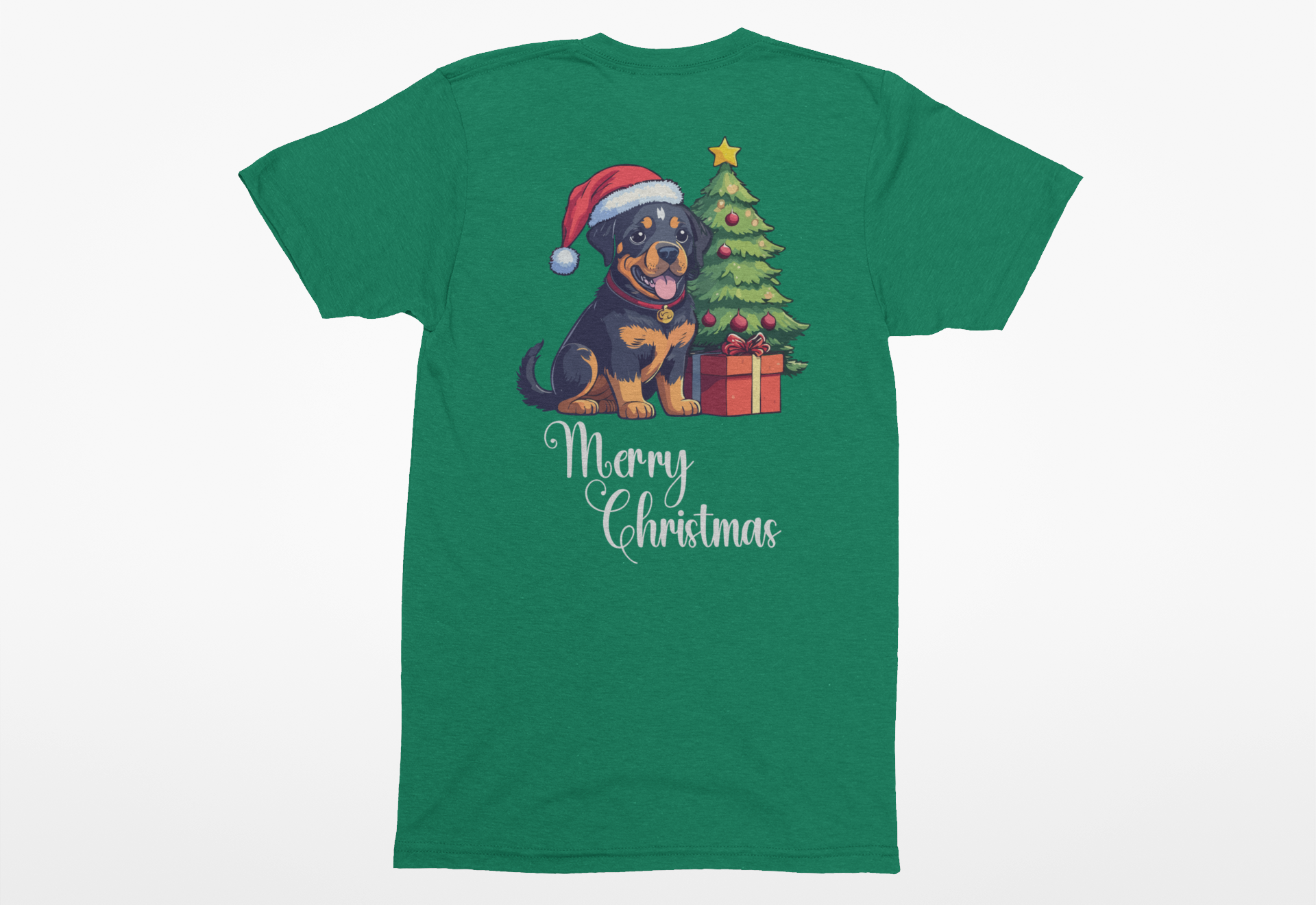 Rottweiler “Merry Christmas” Tee – Holiday Dog Lover Shirt, Sweatshirt, or Hoodie