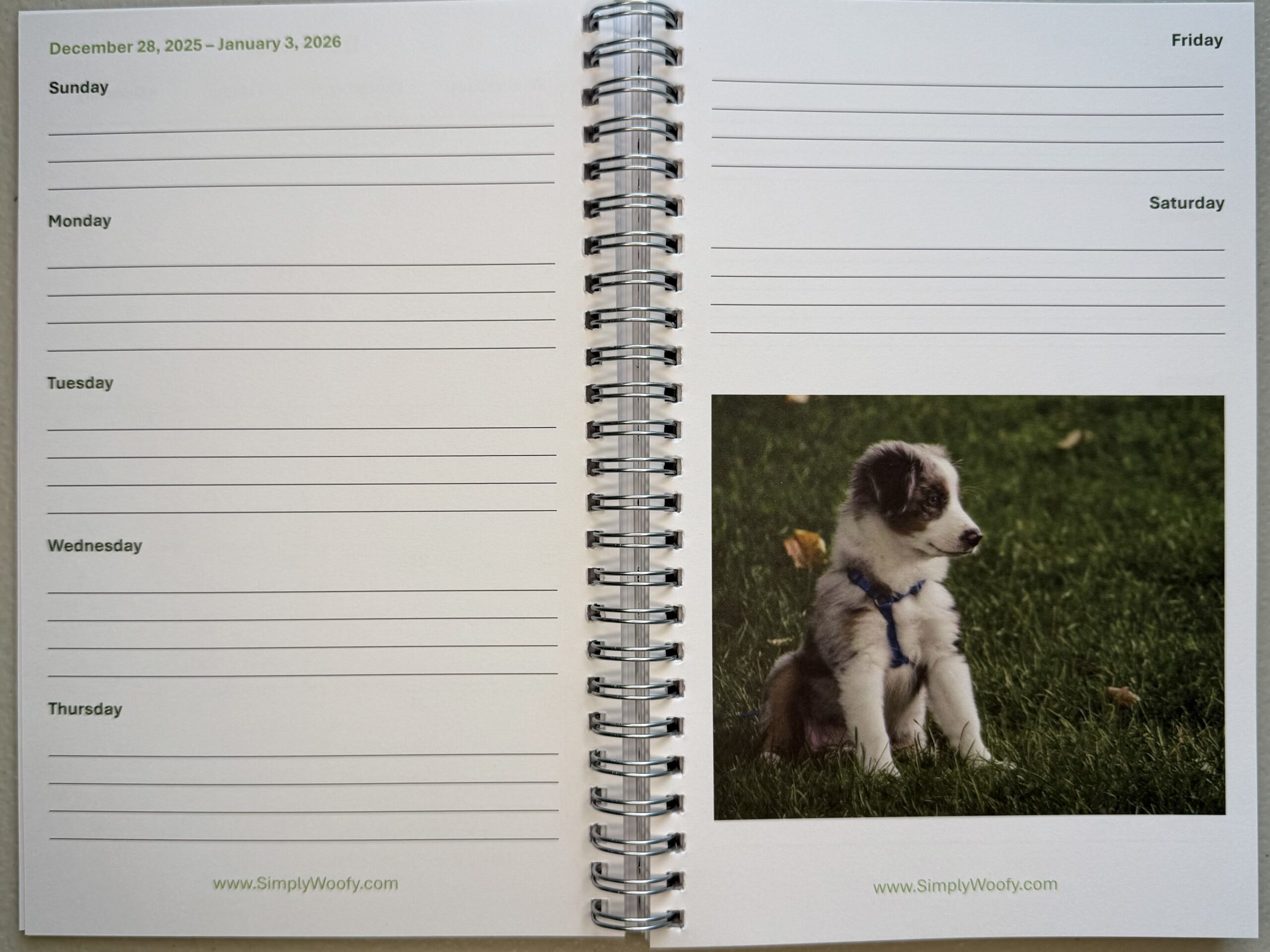 Puppy Planner 2026 | Cute Dog Lover Weekly Organizer - Image 5