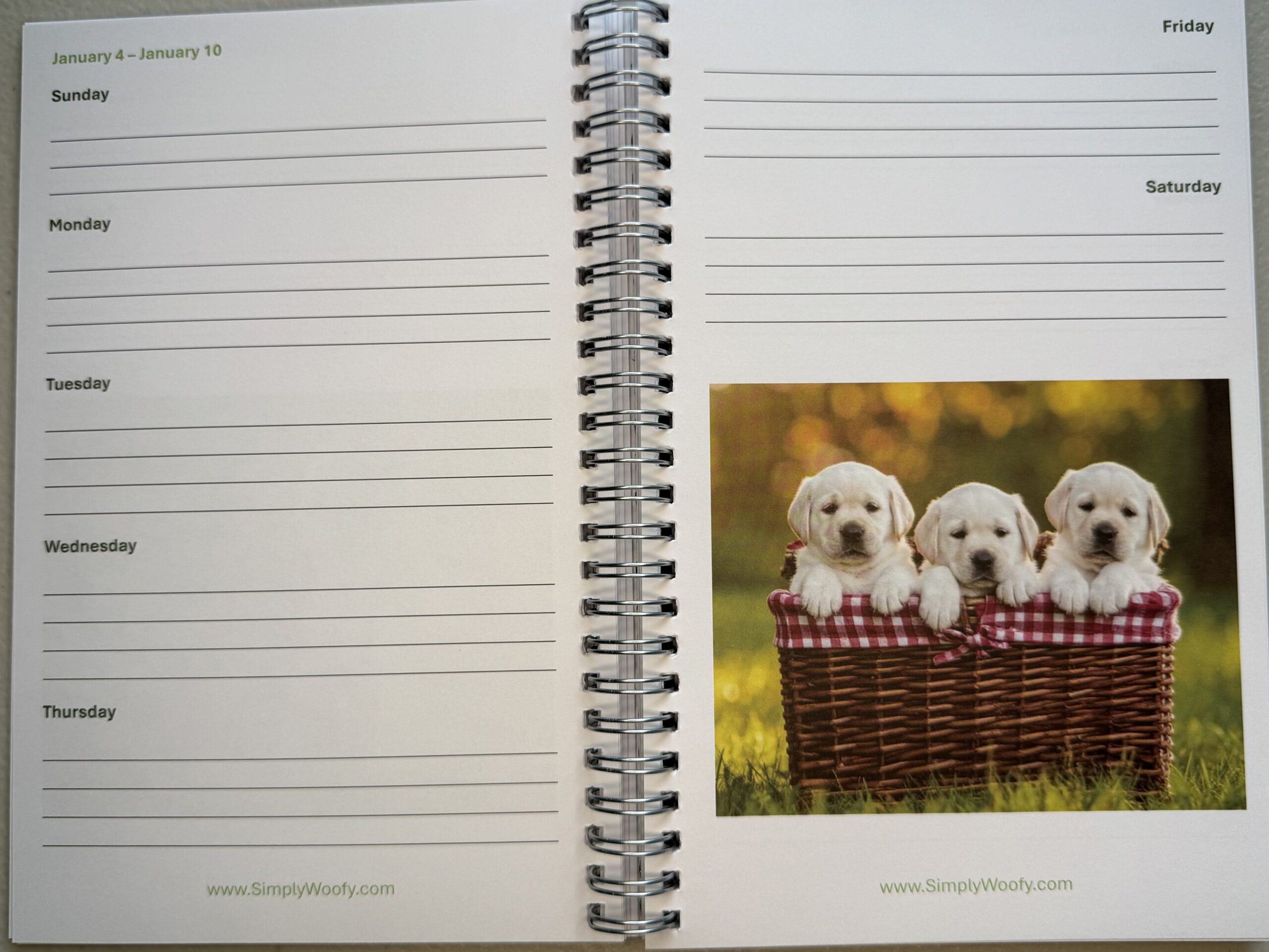 Puppy Planner 2026 | Cute Dog Lover Weekly Organizer - Image 6