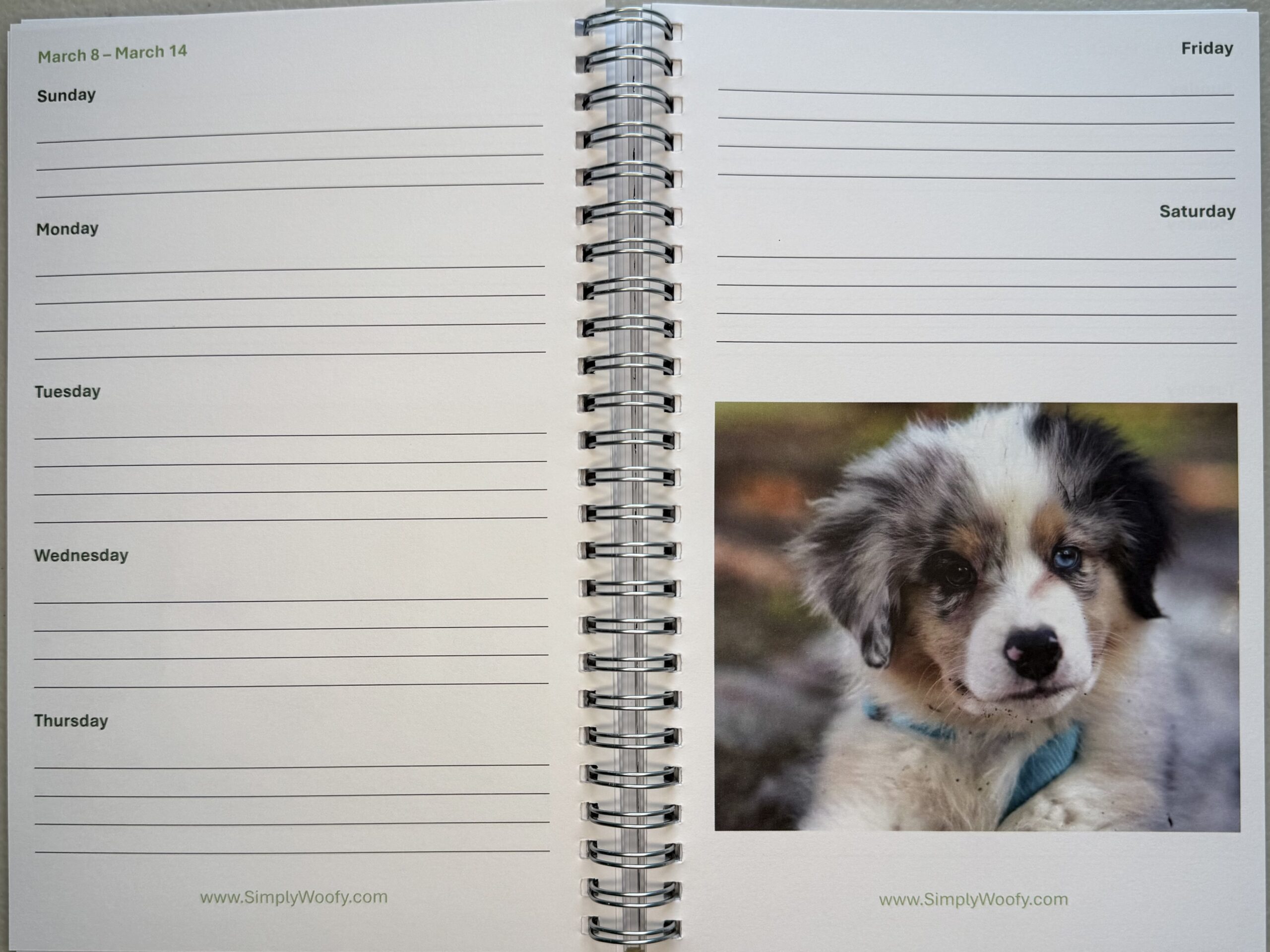 Puppy Planner 2026 | Cute Dog Lover Weekly Organizer - Image 7