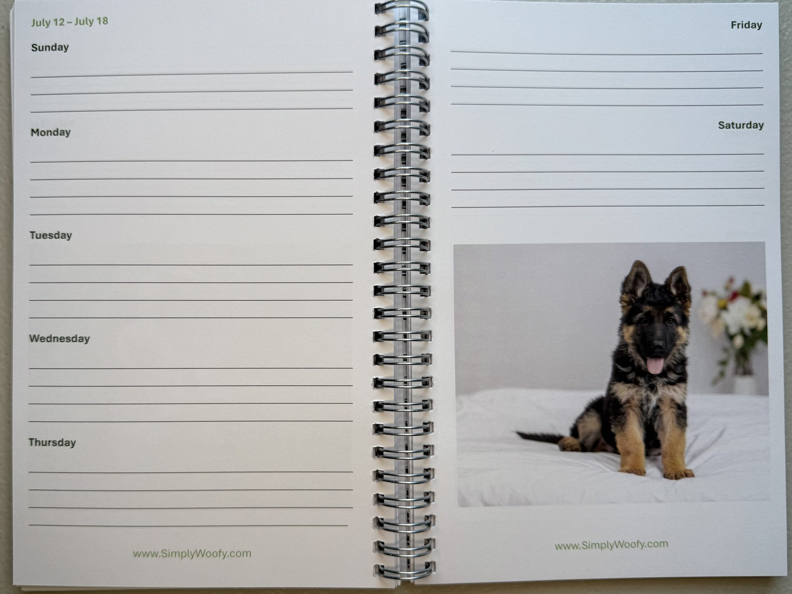 Puppy Planner 2026 | Cute Dog Lover Weekly Organizer - Image 9