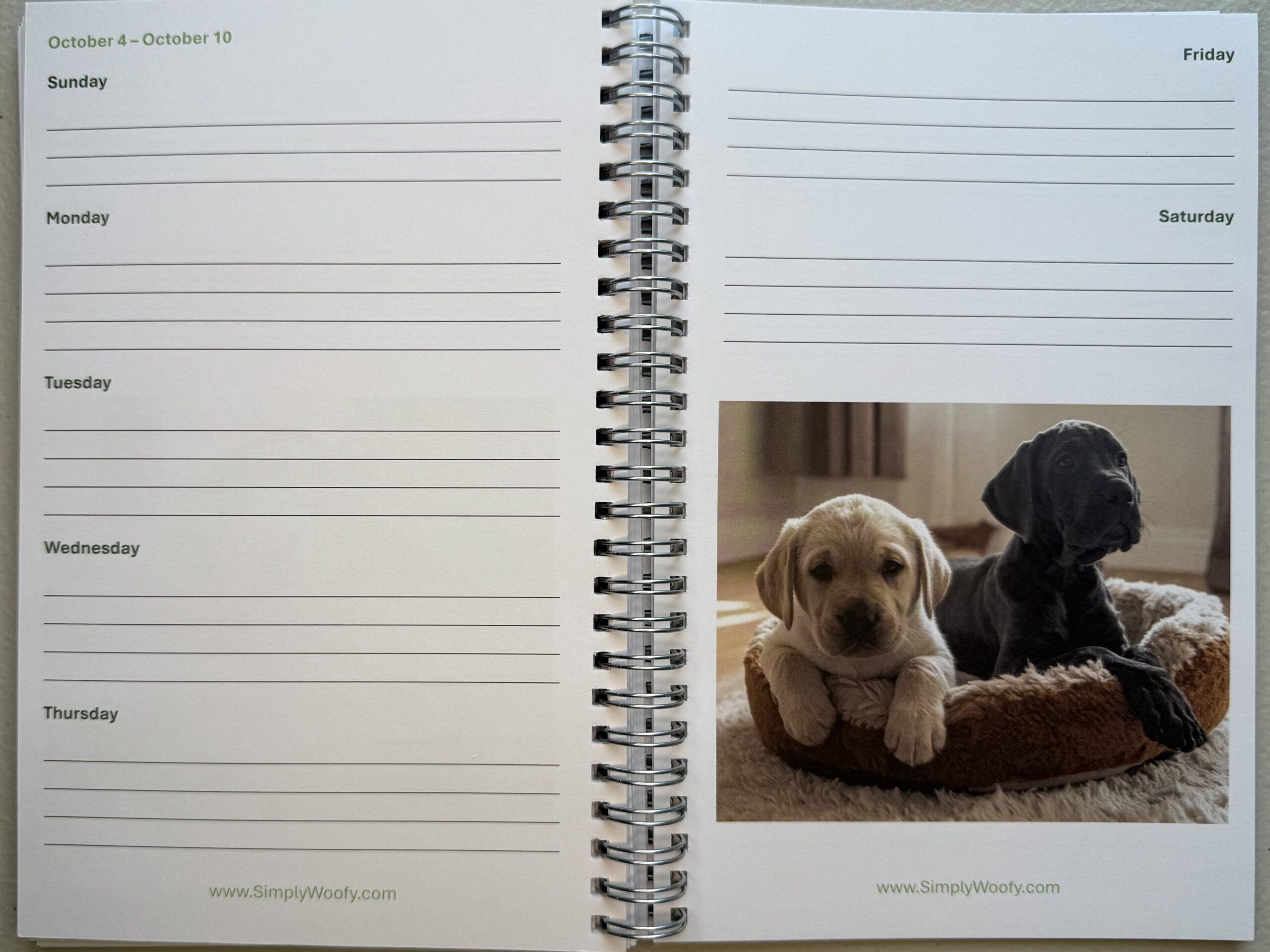Puppy Planner 2026 | Cute Dog Lover Weekly Organizer - Image 10