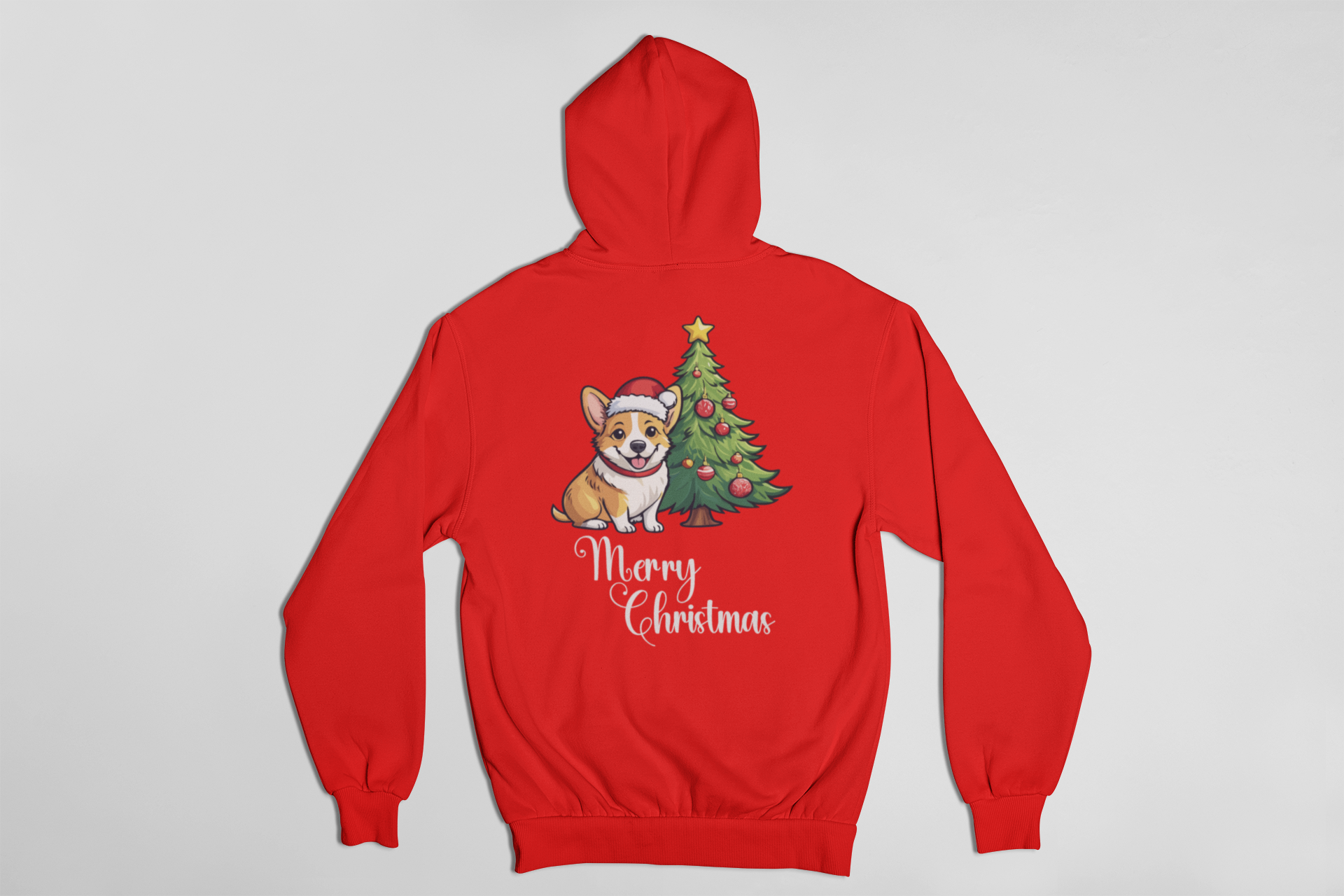 Corgi “Merry Christmas” Tee – Holiday Dog Lover Shirt, Sweatshirt, or Hoodie - Image 4