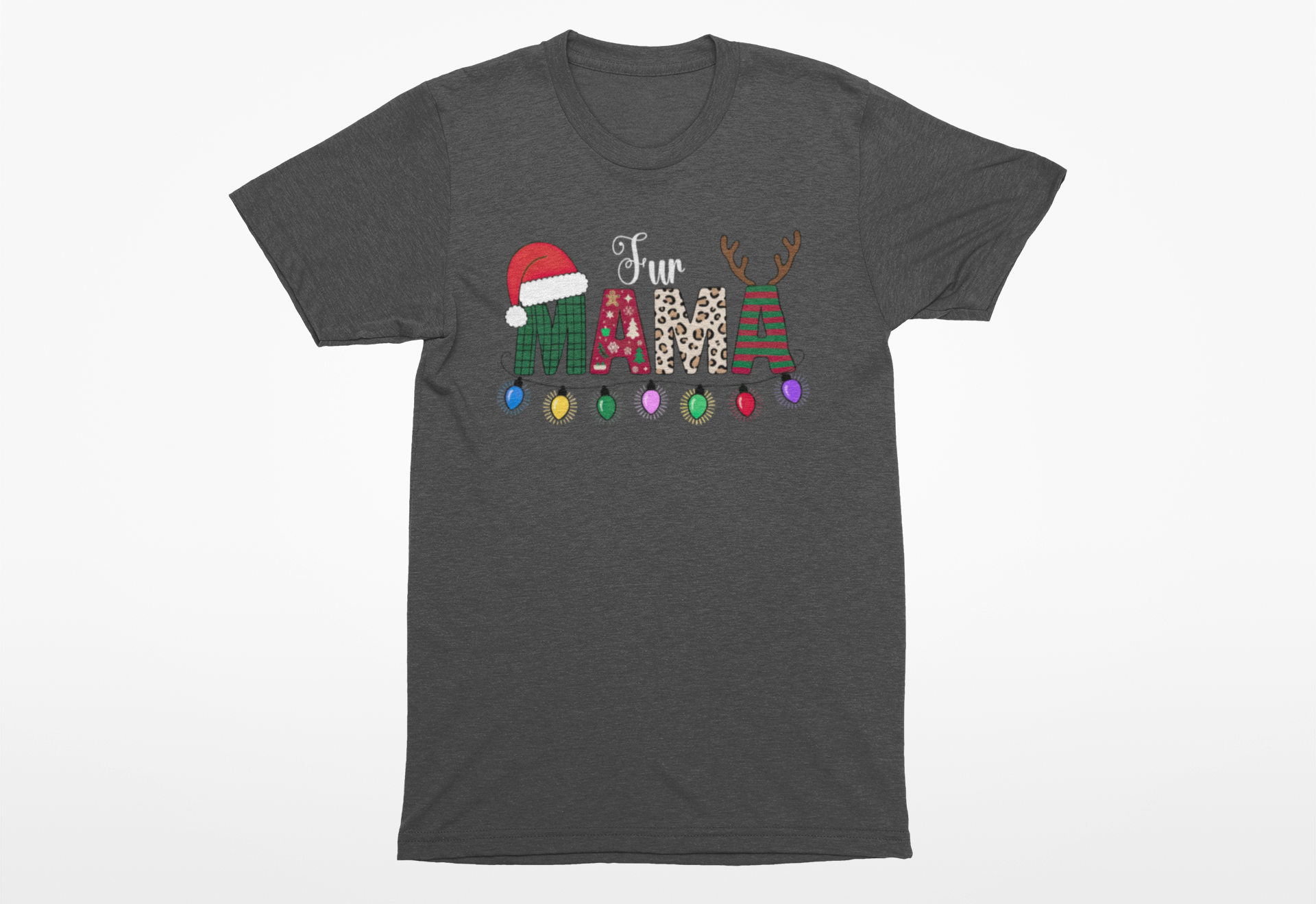 Christmas Fur Mama Tee | Holiday Dog Mom Shirt - Image 4