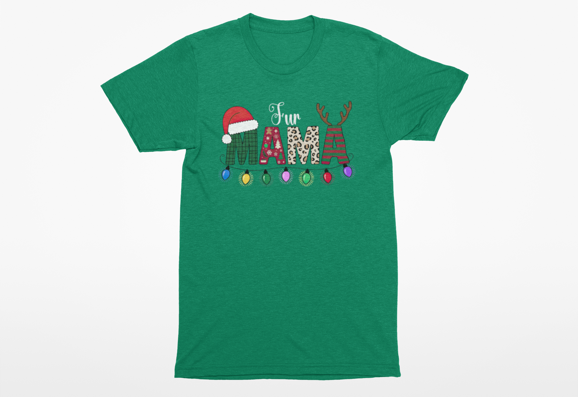 Christmas Fur Mama Tee | Holiday Dog Mom Shirt