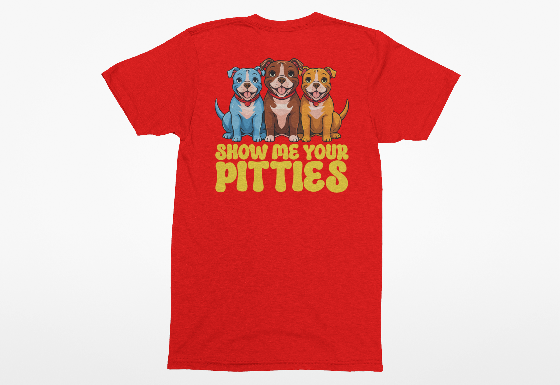 “Show Me Your Pitties” Dog Lover T-Shirt | Funny Pit Bull Lover Tee - Image 2