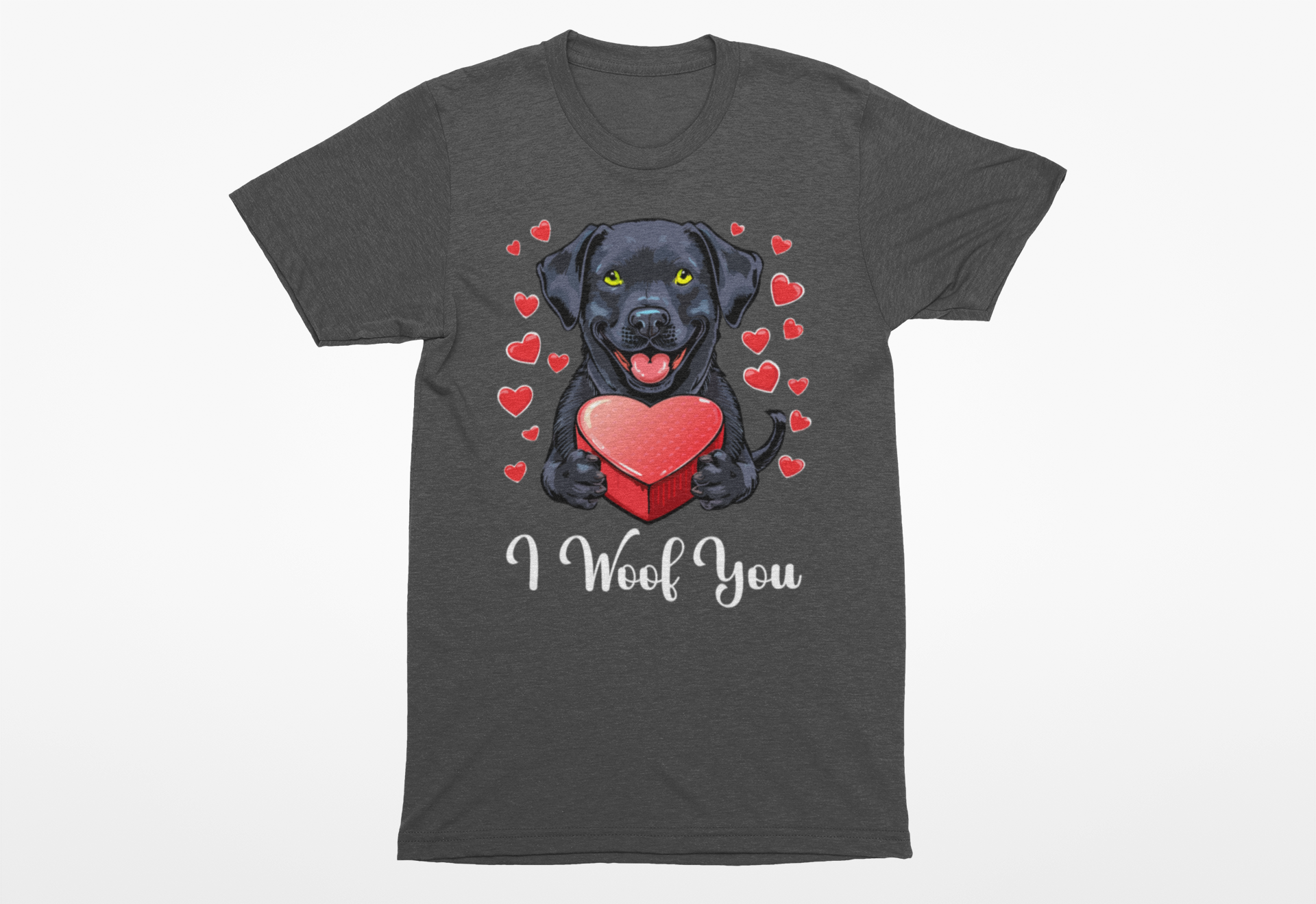 "I Woof You" Valentine's Day Dog Lover's Shirt | Cute Puppy Love Tee - Image 12