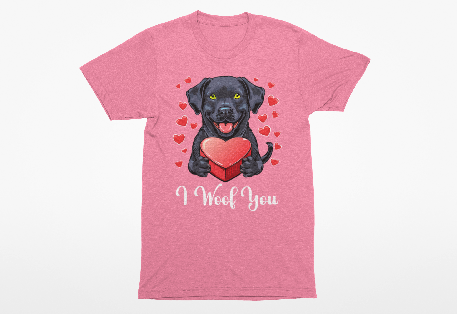 "I Woof You" Valentine's Day Dog Lover's Shirt | Cute Puppy Love Tee - Image 11