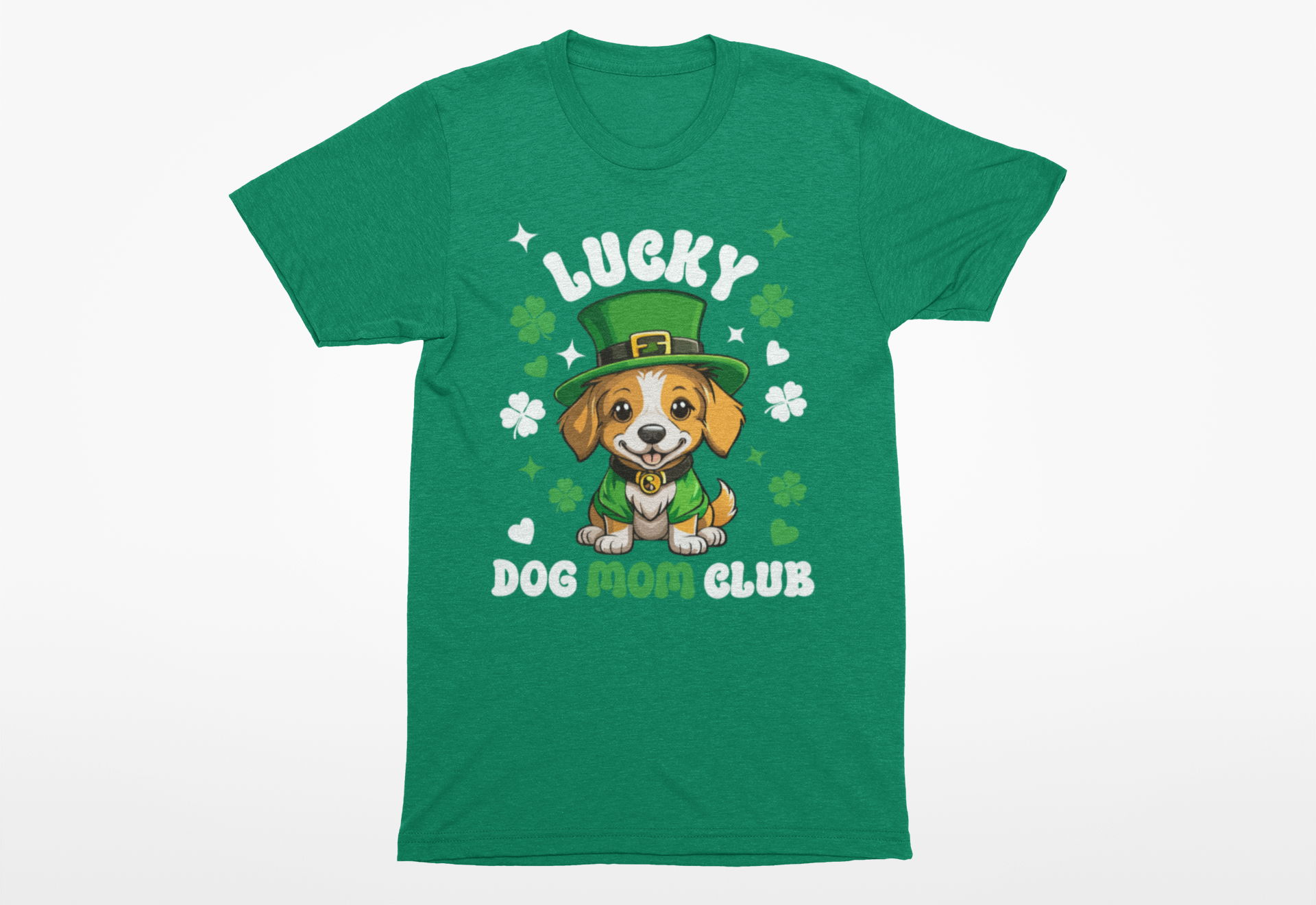 “Lucky Dog Mom Club” St. Patrick’s Day Shirt – Festive Dog Lover Tee - Image 4