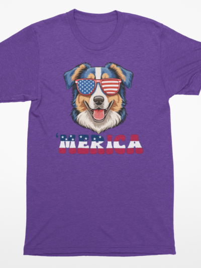 🇺🇸 ’Merica Australian Shepherd T-Shirt | Patriotic Dog Lover Tee 🐶🕶️