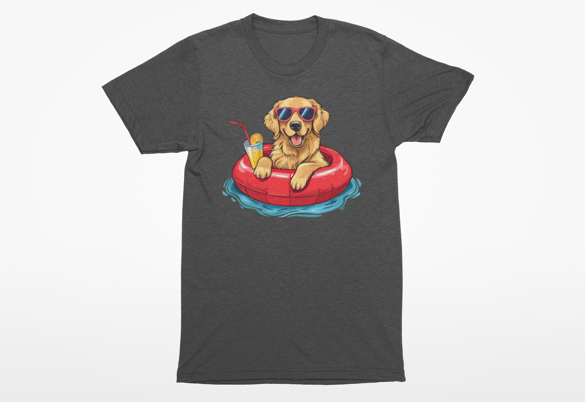 Summer Golden Retriever T-Shirt | Funny Summer Dog Lover Tee for Summer - Image 4