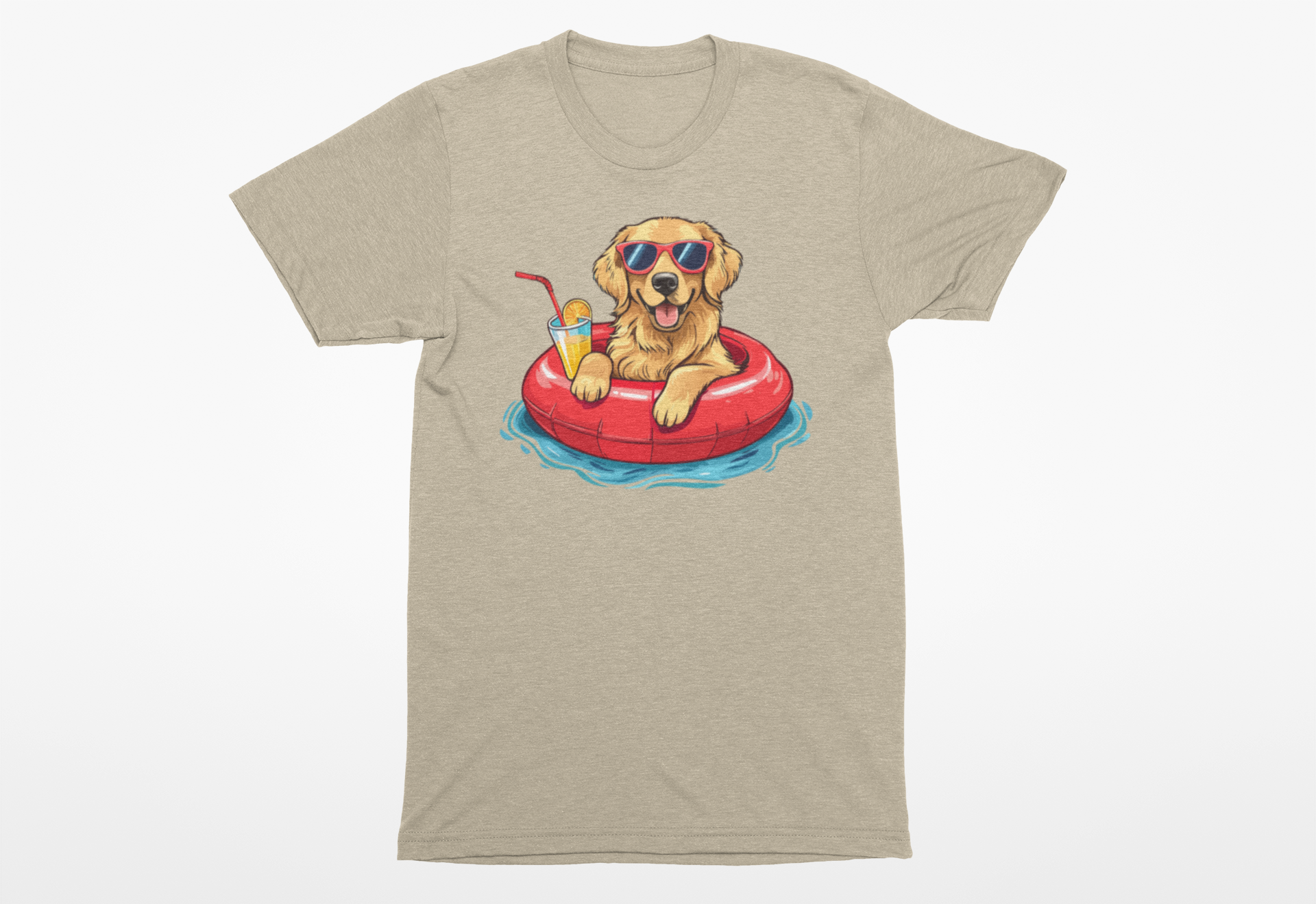 Summer Golden Retriever T-Shirt | Funny Summer Dog Lover Tee for Summer - Image 3