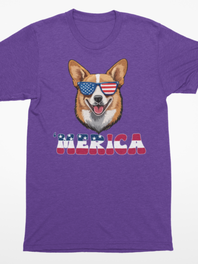🇺🇸 ’Merica Corgi T-Shirt | Patriotic Dog Lover Tee 🐶🕶️
