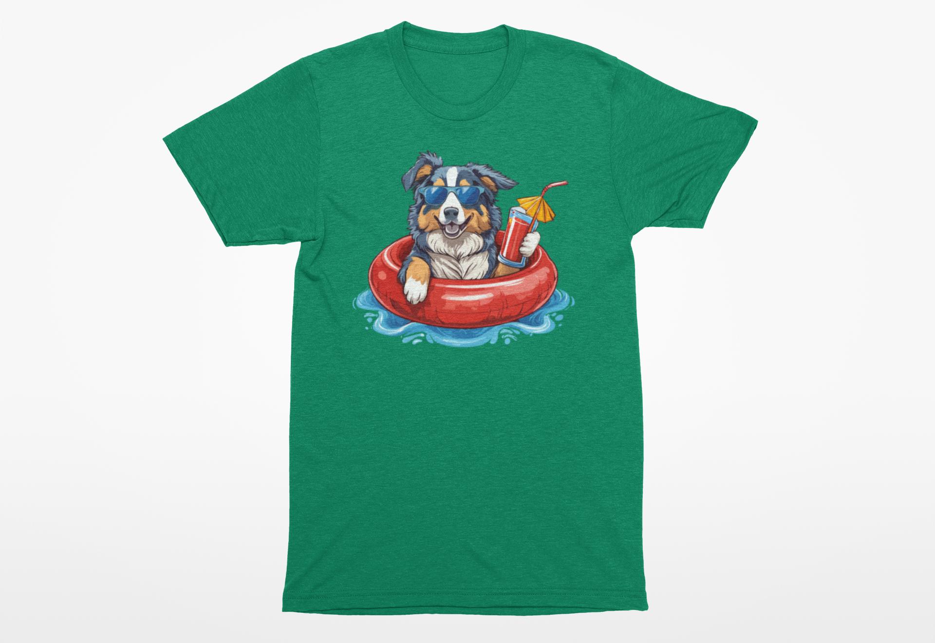 Summer Australian Shepherd T-Shirt | Funny Summer Dog Lover Tee for Summer - Image 3