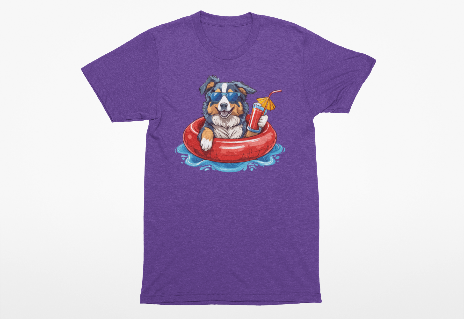 Summer Australian Shepherd T-Shirt | Funny Summer Dog Lover Tee for Summer