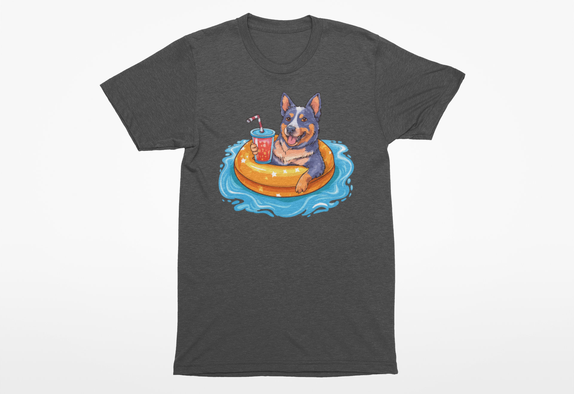 Summer Blue Heeler T-Shirt | Funny Summer Dog Lover Tee for Summer - Image 2