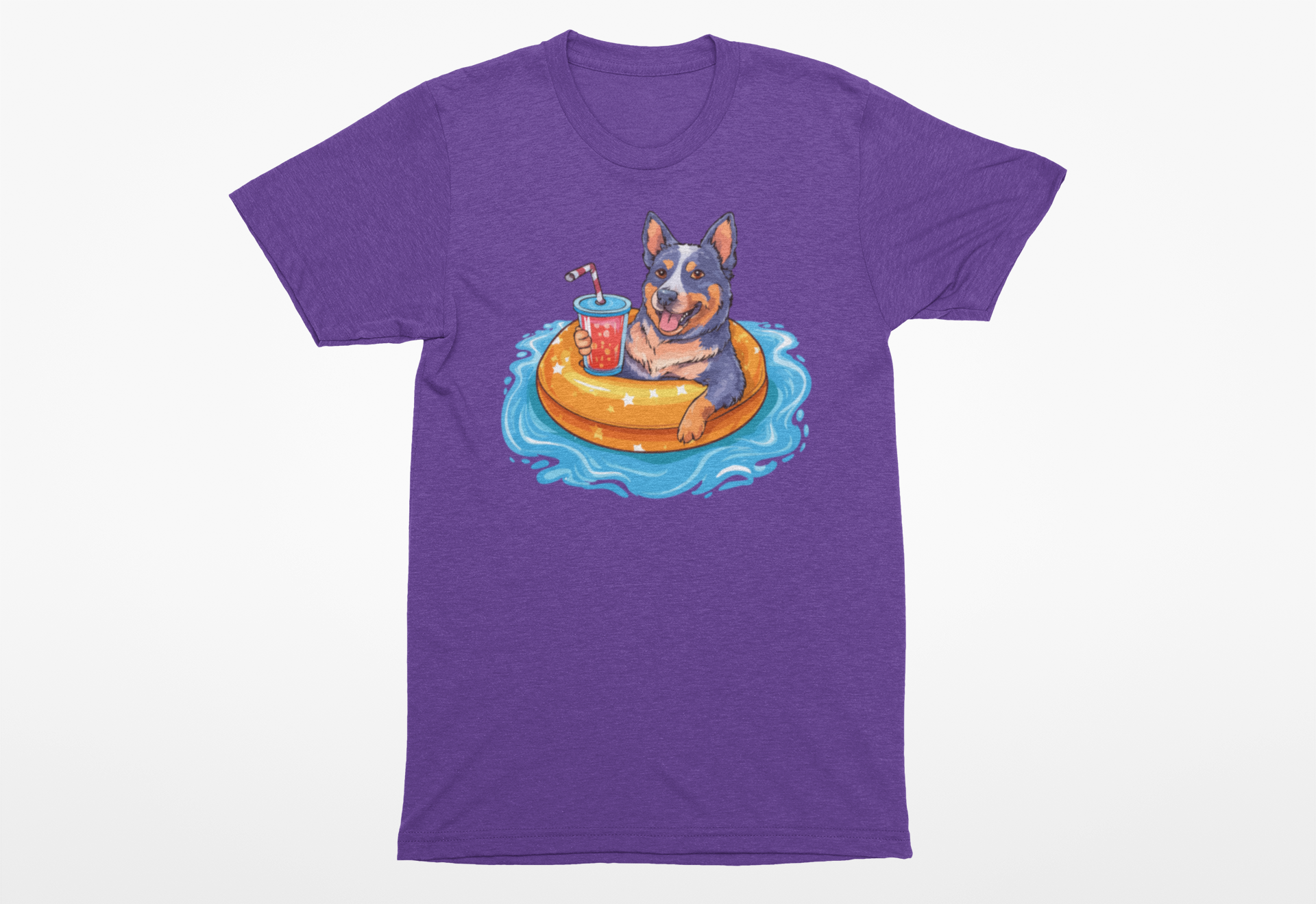 Summer Blue Heeler T-Shirt | Funny Summer Dog Lover Tee for Summer - Image 3