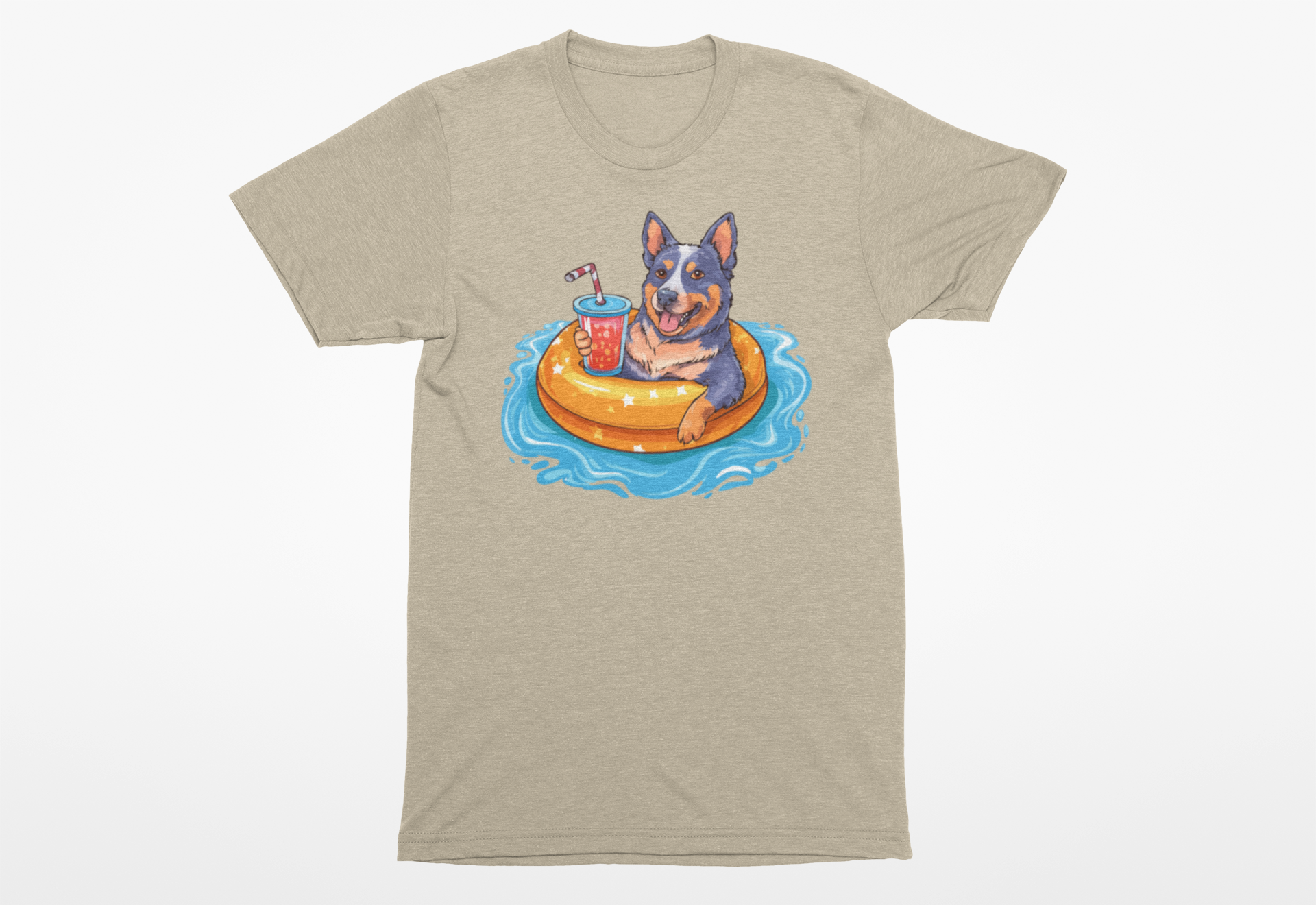 Summer Blue Heeler T-Shirt | Funny Summer Dog Lover Tee for Summer - Image 4