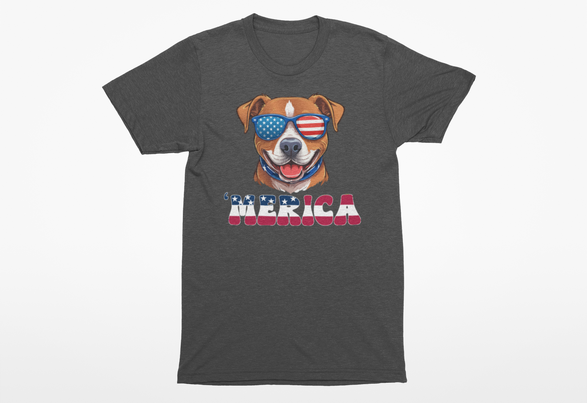 🇺🇸 ’Merica Pitbull T-Shirt | Patriotic Dog Lover Tee 🐶🕶️ - Image 5