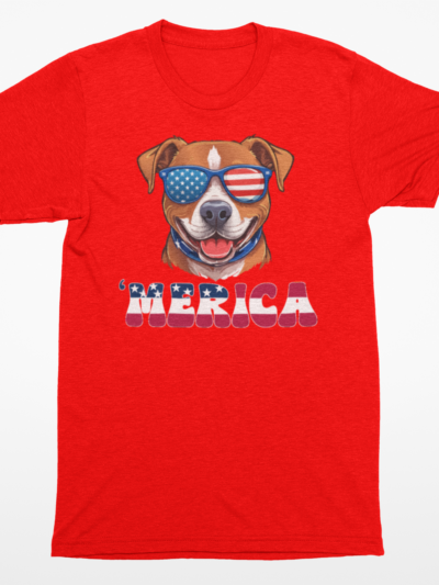 🇺🇸 ’Merica Pitbull T-Shirt | Patriotic Dog Lover Tee 🐶🕶️