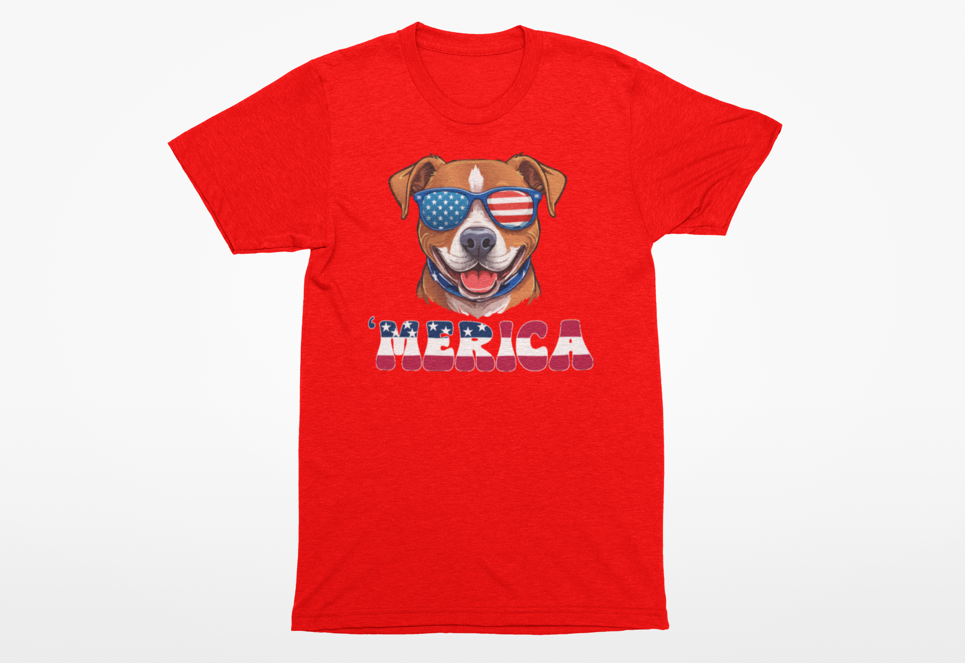 🇺🇸 ’Merica Pitbull T-Shirt | Patriotic Dog Lover Tee 🐶🕶️