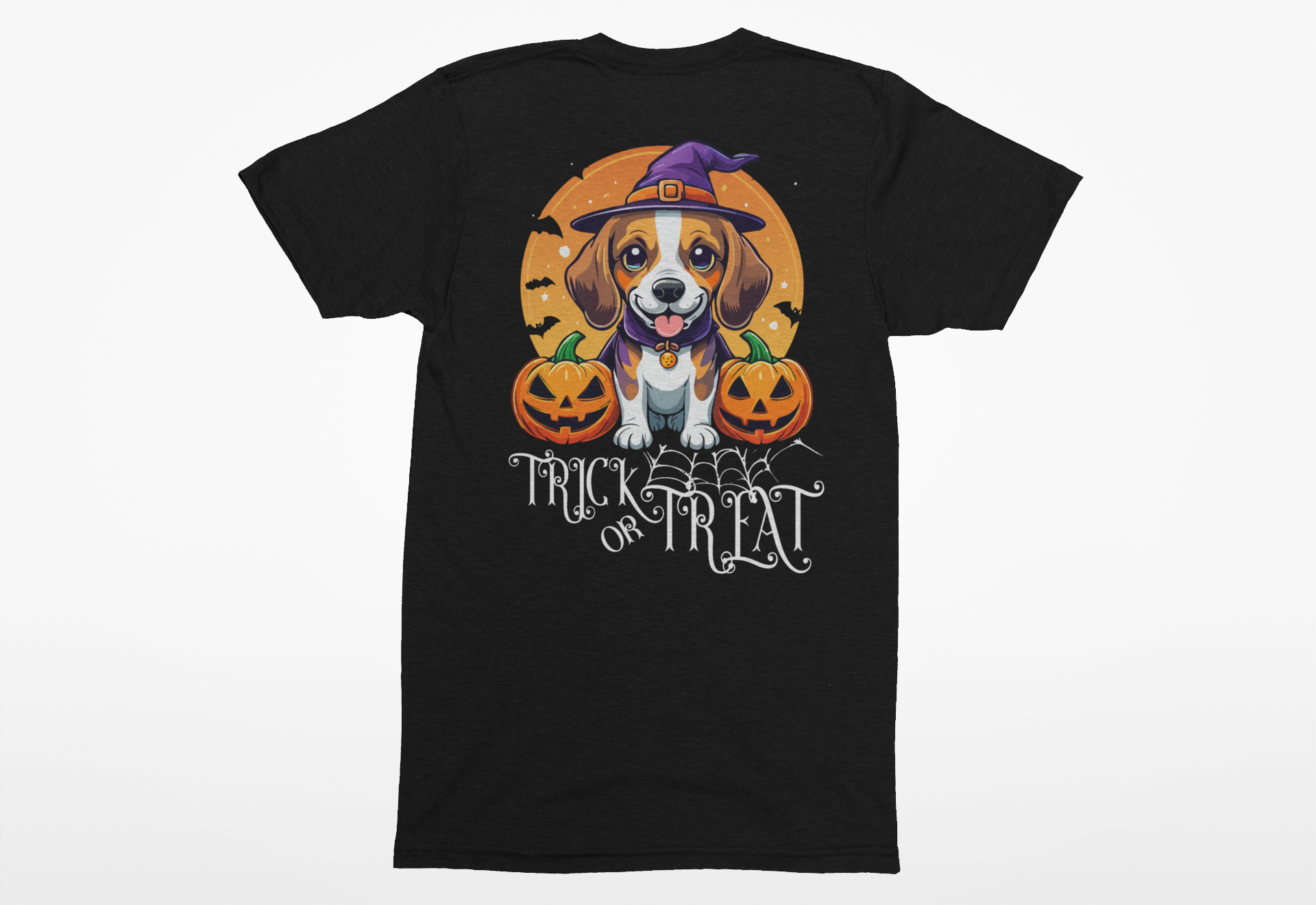 Beagle Trick-or-Treat Tee | Halloween Dog Lover T-Shirt - Image 3