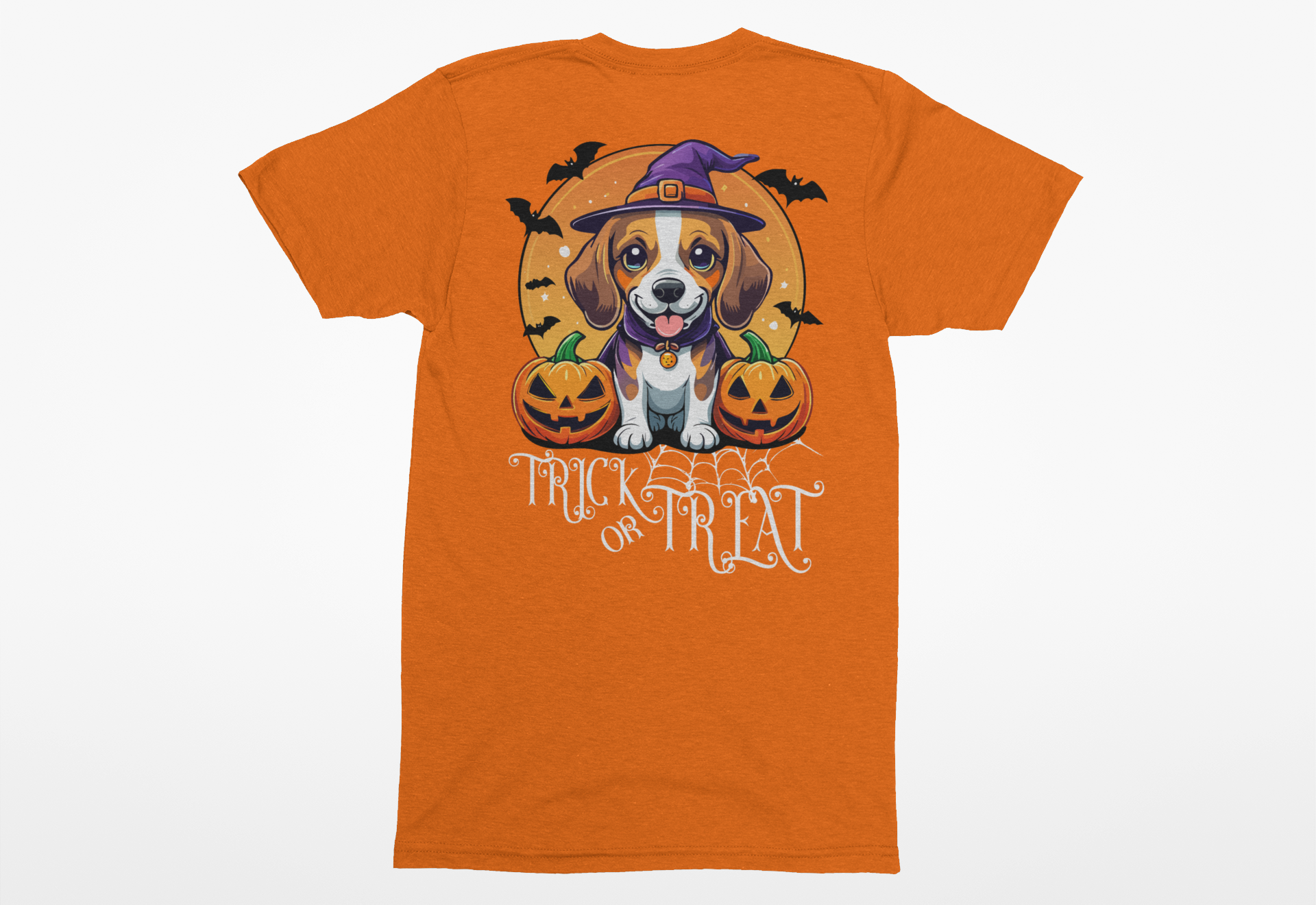 Beagle Trick-or-Treat Tee | Halloween Dog Lover T-Shirt - Image 2