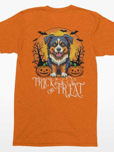 Australian Shepherd Trick-or-Treat Tee | Halloween Dog Lover T-Shirt