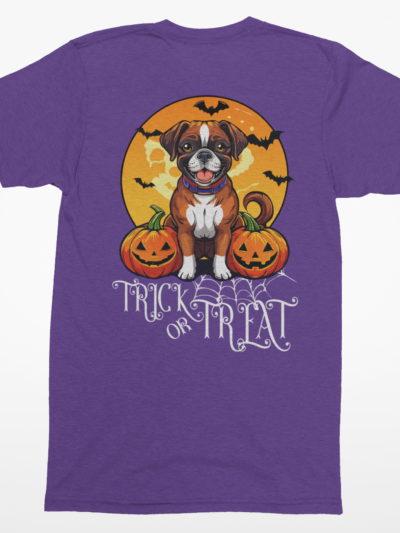 Boxer Trick-or-Treat Tee | Halloween Dog Lover T-Shirt