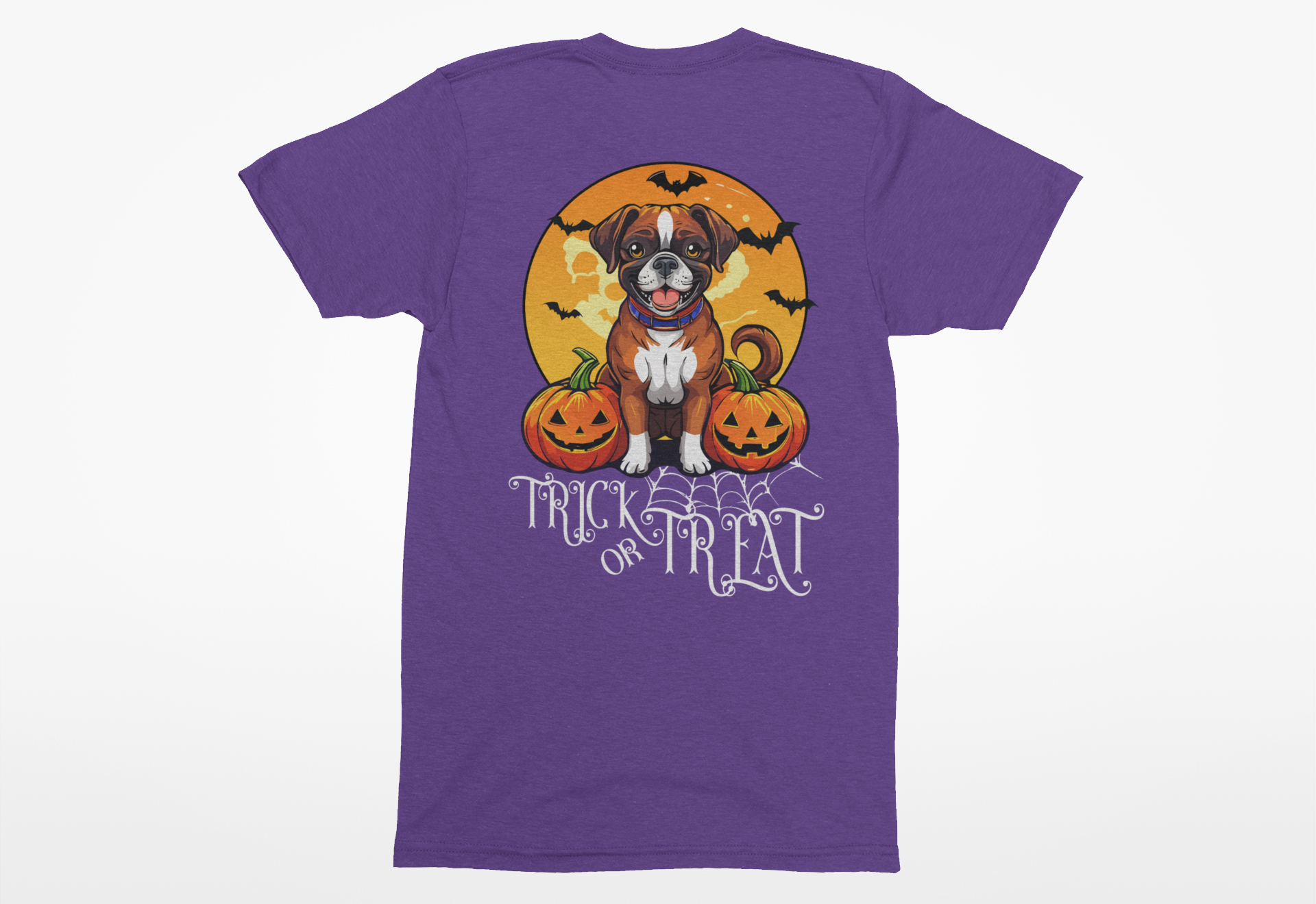 Boxer Trick-or-Treat Tee | Halloween Dog Lover T-Shirt