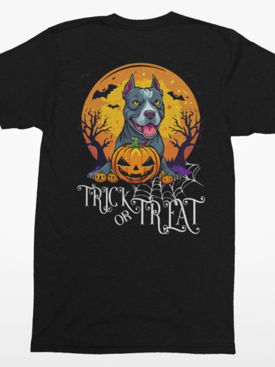 Pitbull Trick-or-Treat Tee | Halloween Dog Lover T-Shirt
