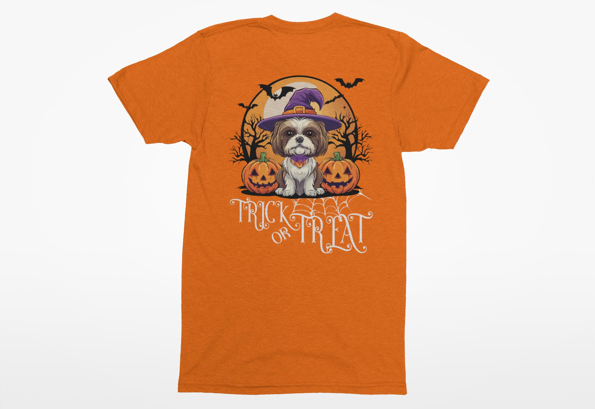 Shih Tzu Trick-or-Treat Tee | Halloween Dog Lover T-Shirt - Image 2