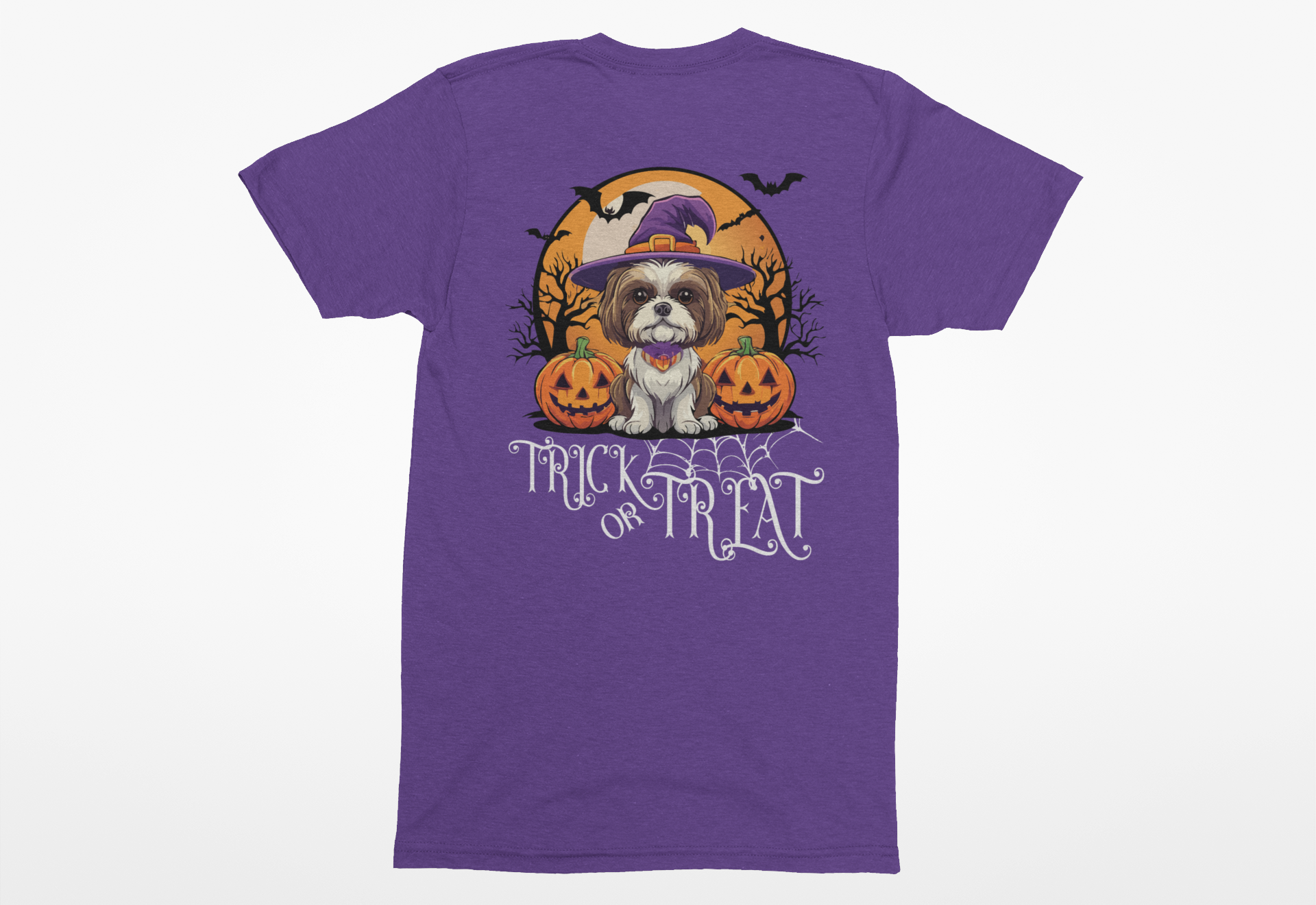 Shih Tzu Trick-or-Treat Tee | Halloween Dog Lover T-Shirt - Image 3