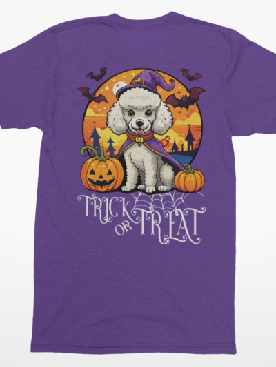 Poodle Trick-or-Treat Tee | Halloween Dog Lover T-Shirt