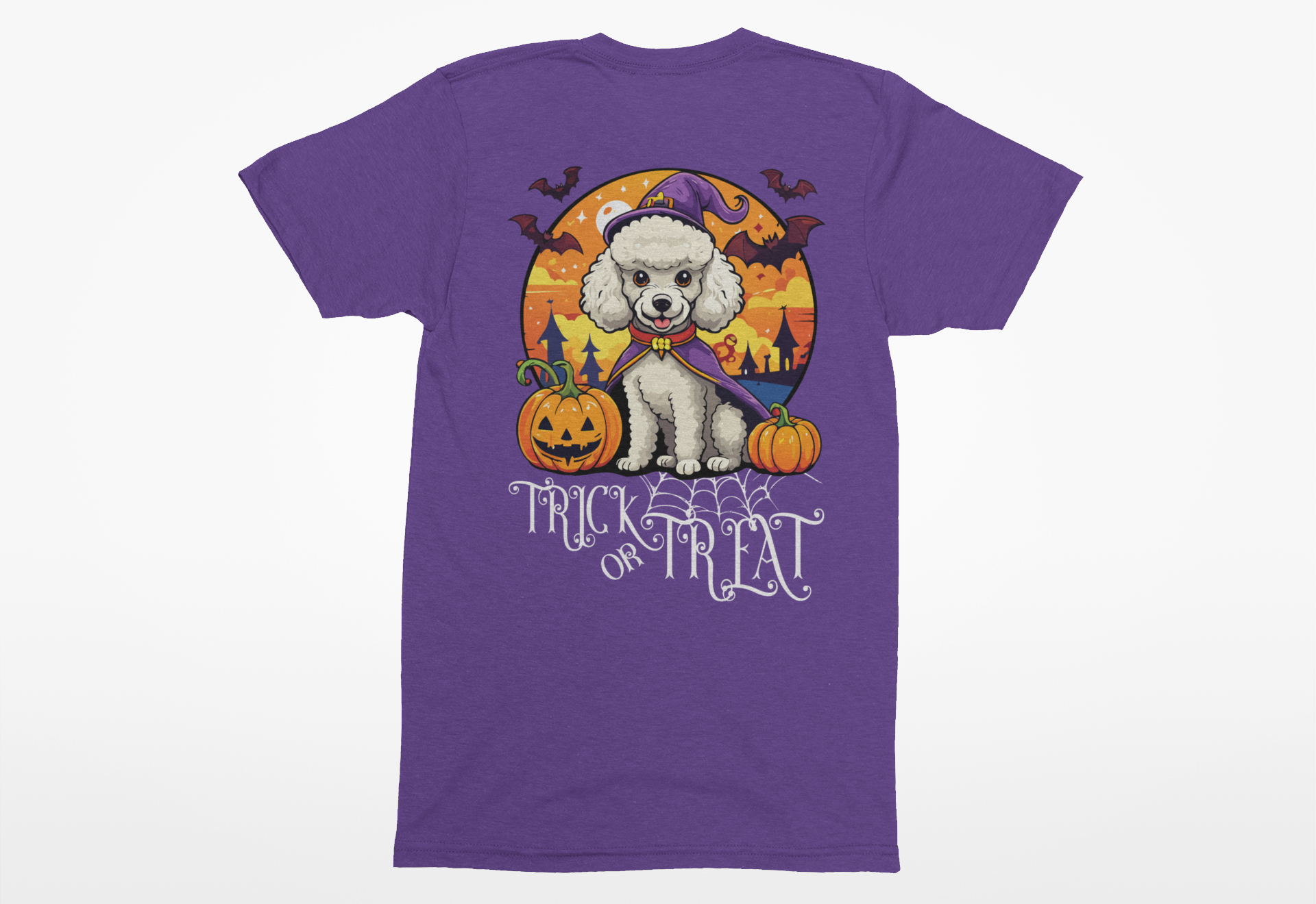 Poodle Trick-or-Treat Tee | Halloween Dog Lover T-Shirt