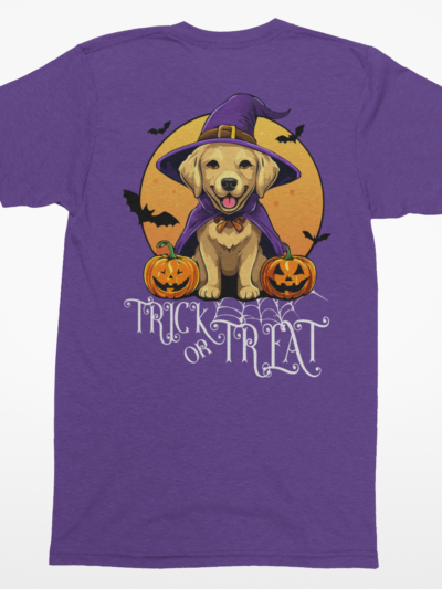 Yellow Lab Trick-or-Treat Tee | Halloween Dog Lover T-Shirt